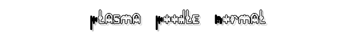 plasma poodle Normal font